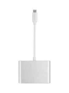 Орбита OT-AVW55 переходник (штекер TYPE-C - гнездо USB 3.0/VGA/TYPE-C) 15см